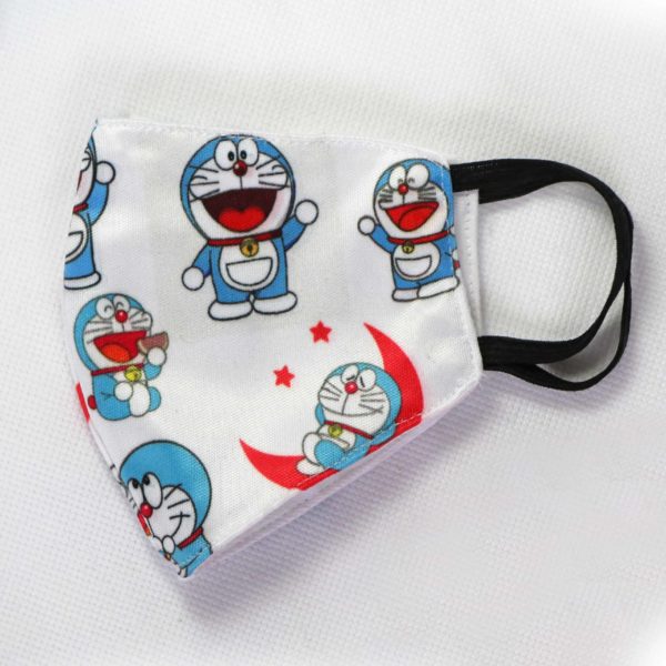 RO Digital Face Mask For Kids White Doraemon