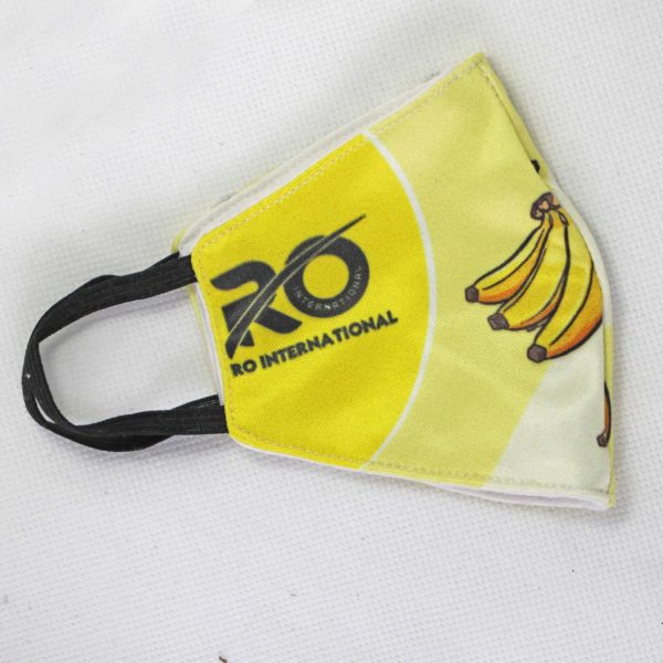RO Digital Face Mask For Kids Yellow Banana
