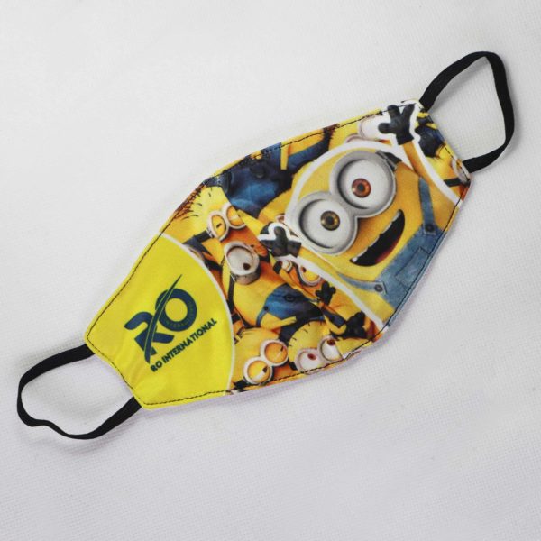 RO Digital Face Mask For Kids Yellow Minion
