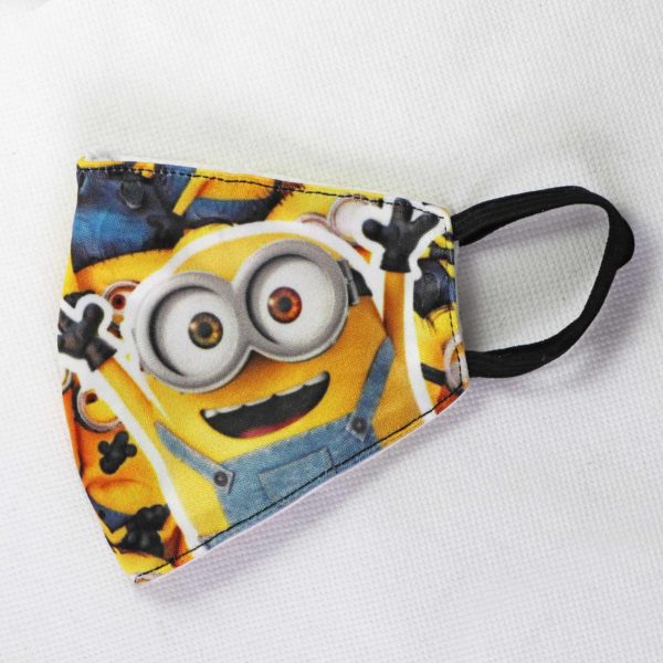 RO Digital Face Mask For Kids Yellow Minion