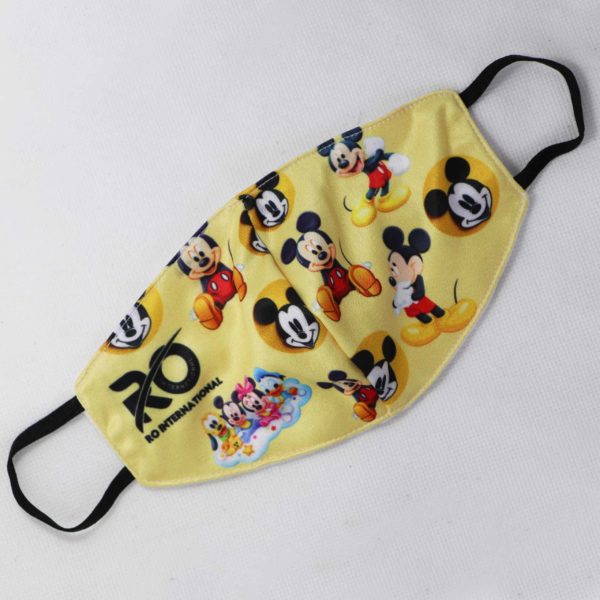 RO Digital Face Mask For Kids Yellow Mickey Mouse