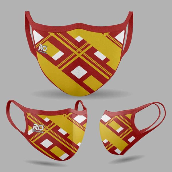 RO Digital Face Mask Red Yellow