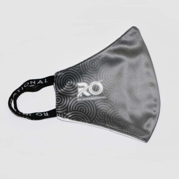 RO Digital Face Mask Grey Black Design