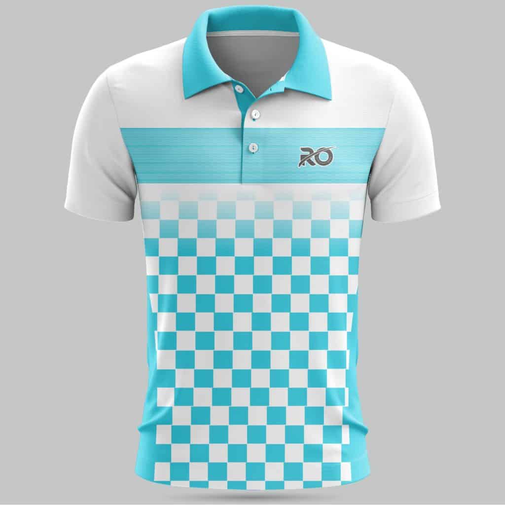 Ro Cricket Jersey Sea Blue White RO International