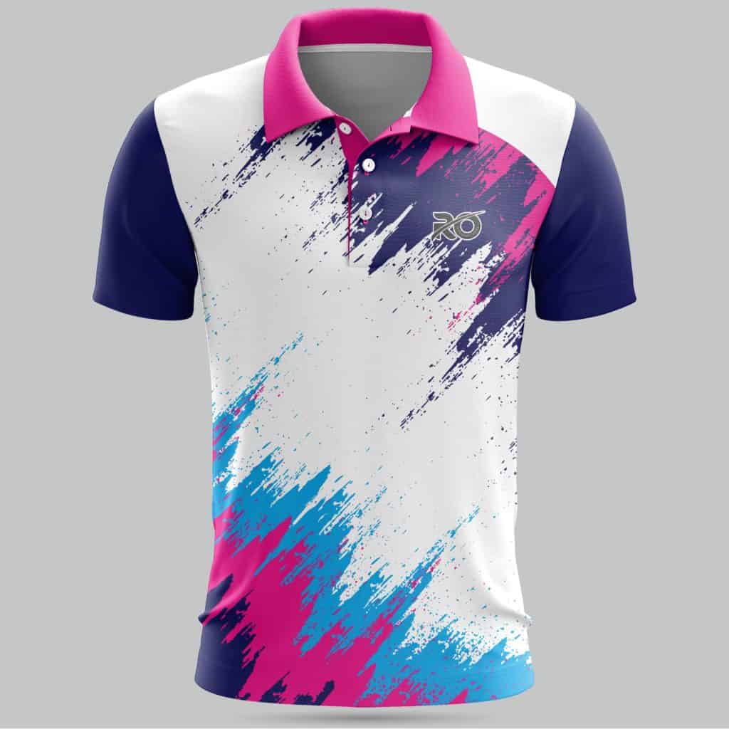 Ro Cricket Jersey Royal Blue Sky Blue RO International