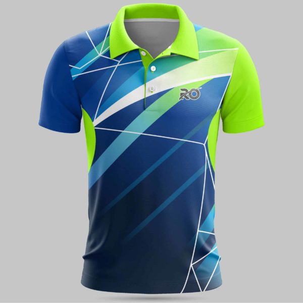 Ro Cricket Jersey Green Blue - RO International