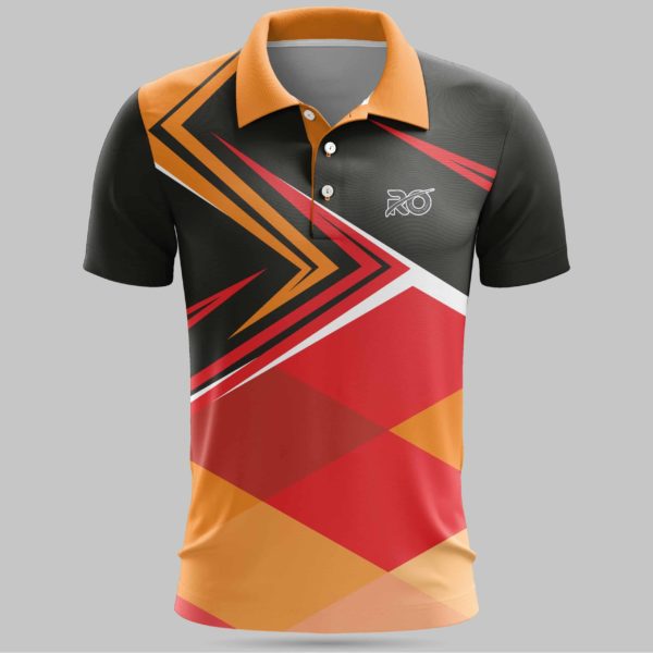 Ro Cricket Jersey Black Orange Red - RO International