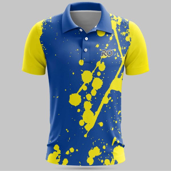 Ro Cricket Jersey Yellow Blue - RO International