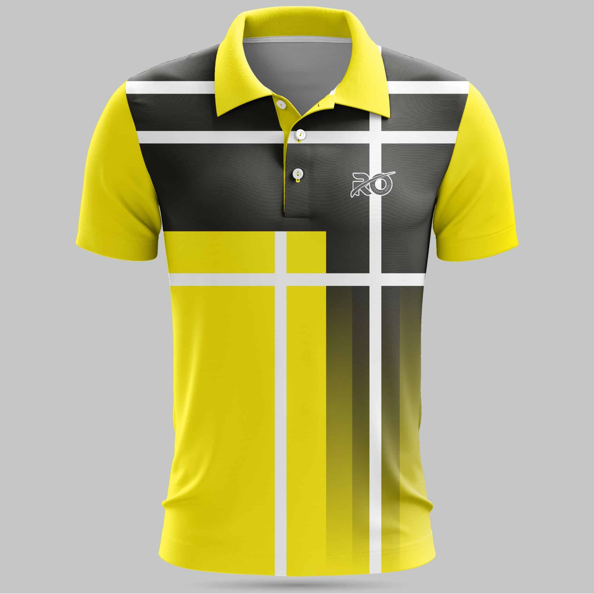 Ro Cricket Jersey Yellow Black - RO International