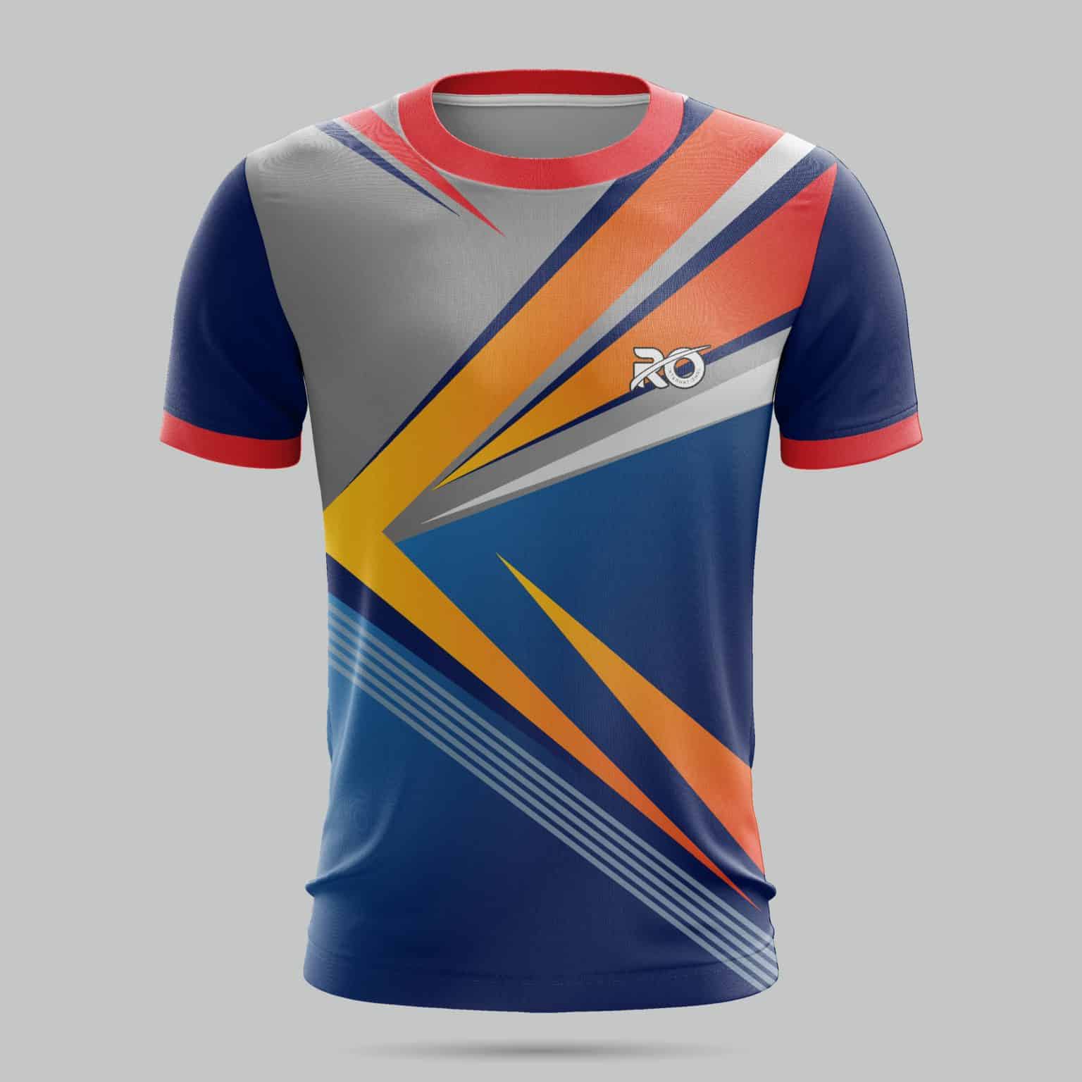 Ro Kabaddi Jersey Royal Blue Grey - RO International