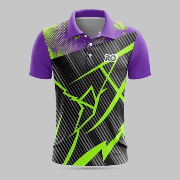 Ro Badminton Jersey Purple Black - RO International