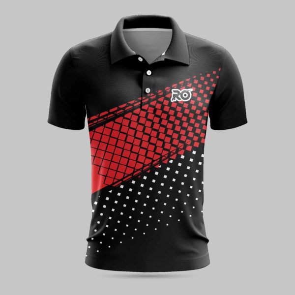 Ro Badminton Jersey Black Red - RO International