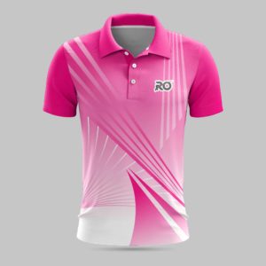 Ro Badminton Jersey Pink White - RO International
