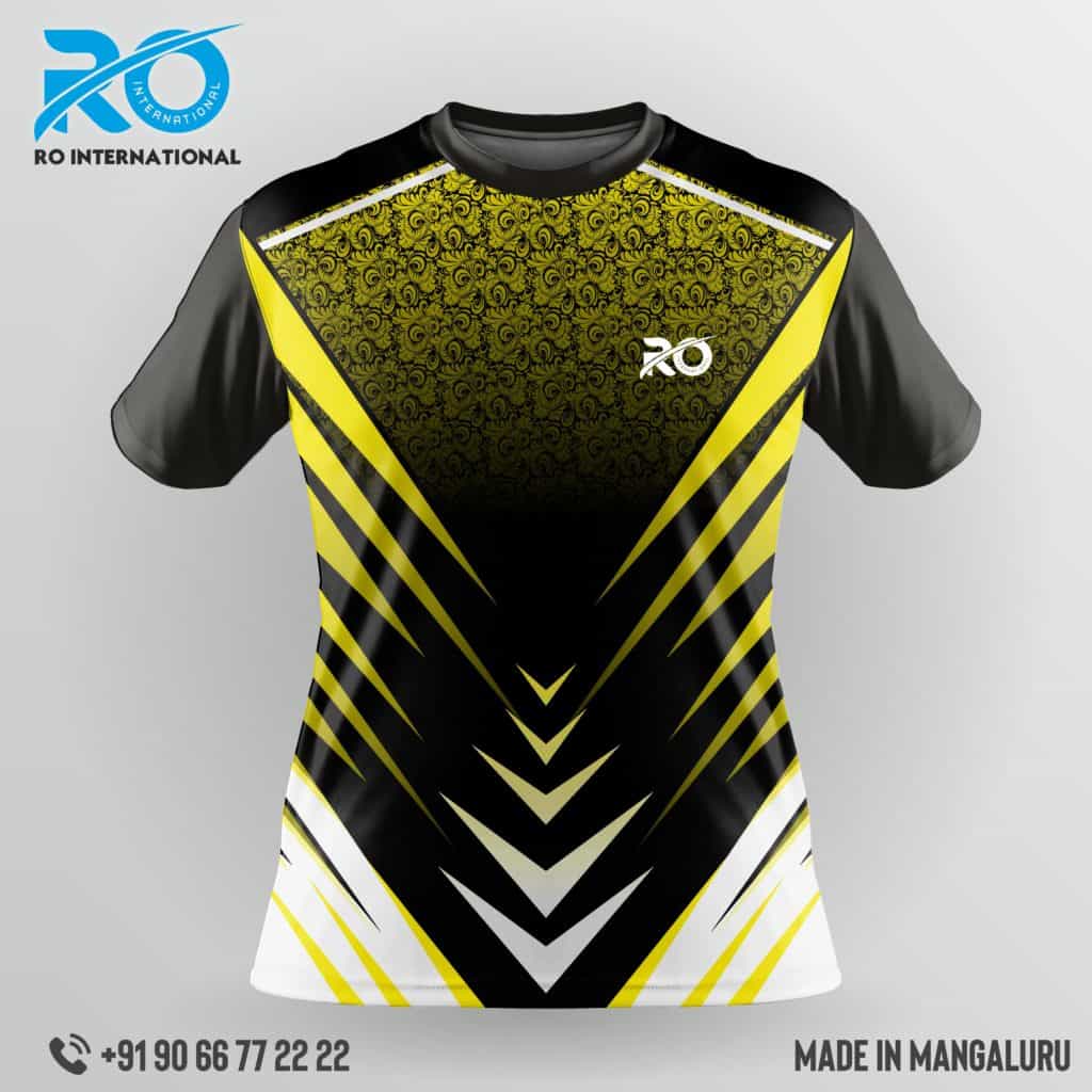 Ro FS Sublimation Jersey Black Yellow - RO International