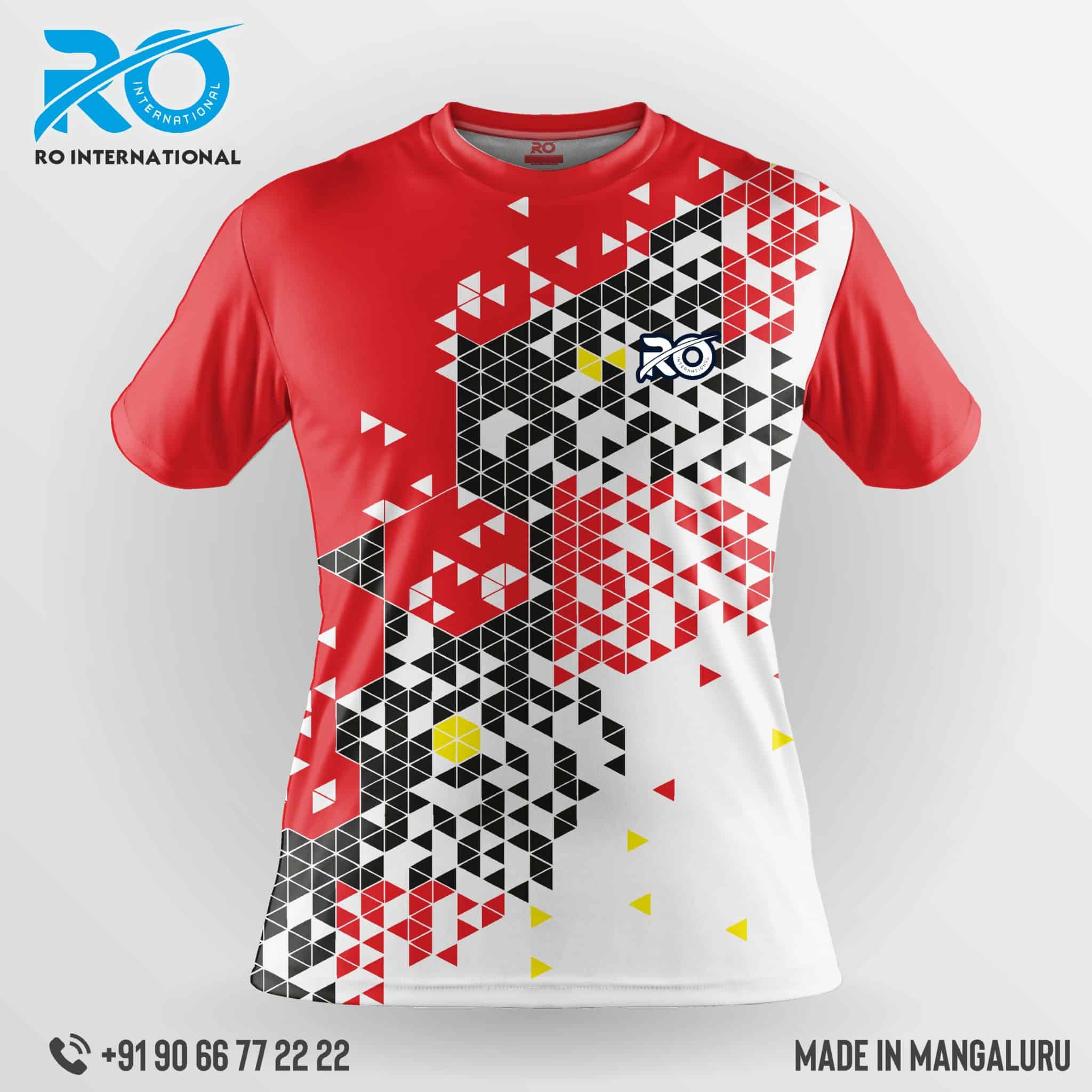 Ro Fs Sublimation Jersey Red White Ro International