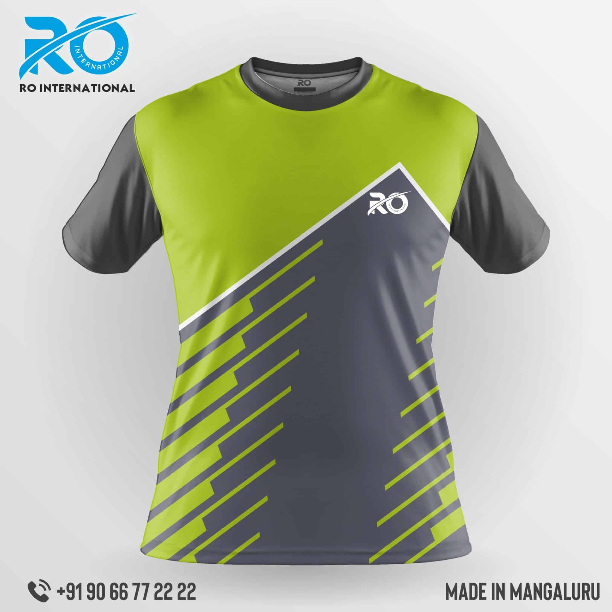 Gray Subli Ro FS Sublimation Jersey Grey Green - RO International