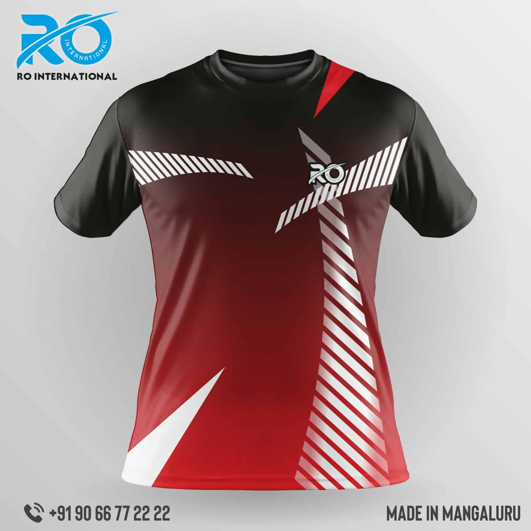 Ro Fs Sublimation Jersey Red Black Ro International