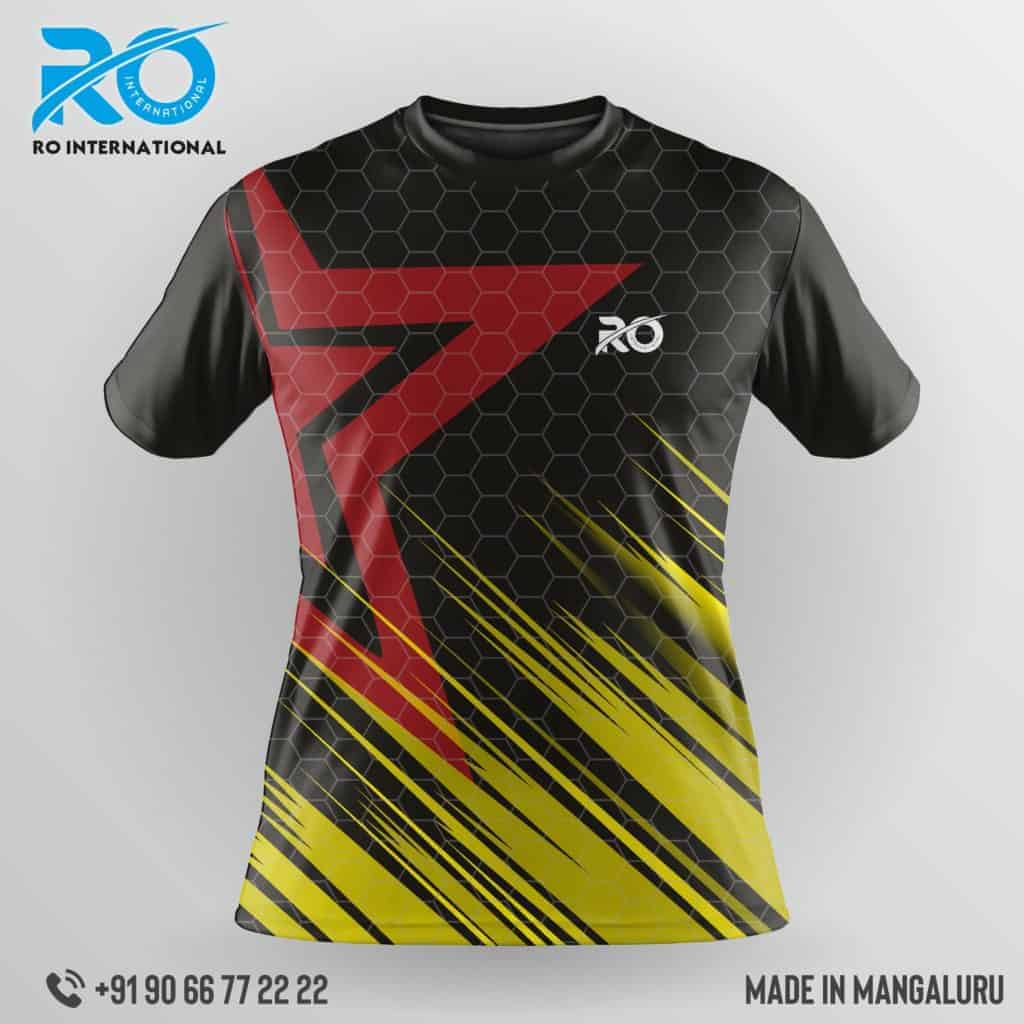 Ro Fs Sublimation Jersey Black Yellow Red Ro International