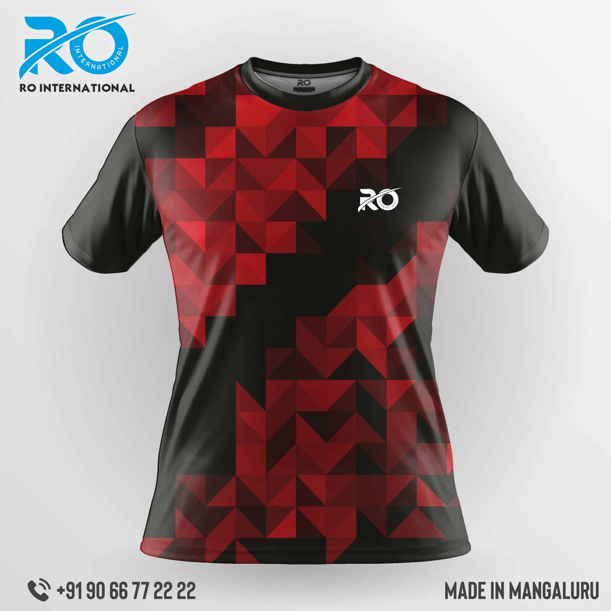 Ro Fs Sublimation Jersey Red Black Ro International