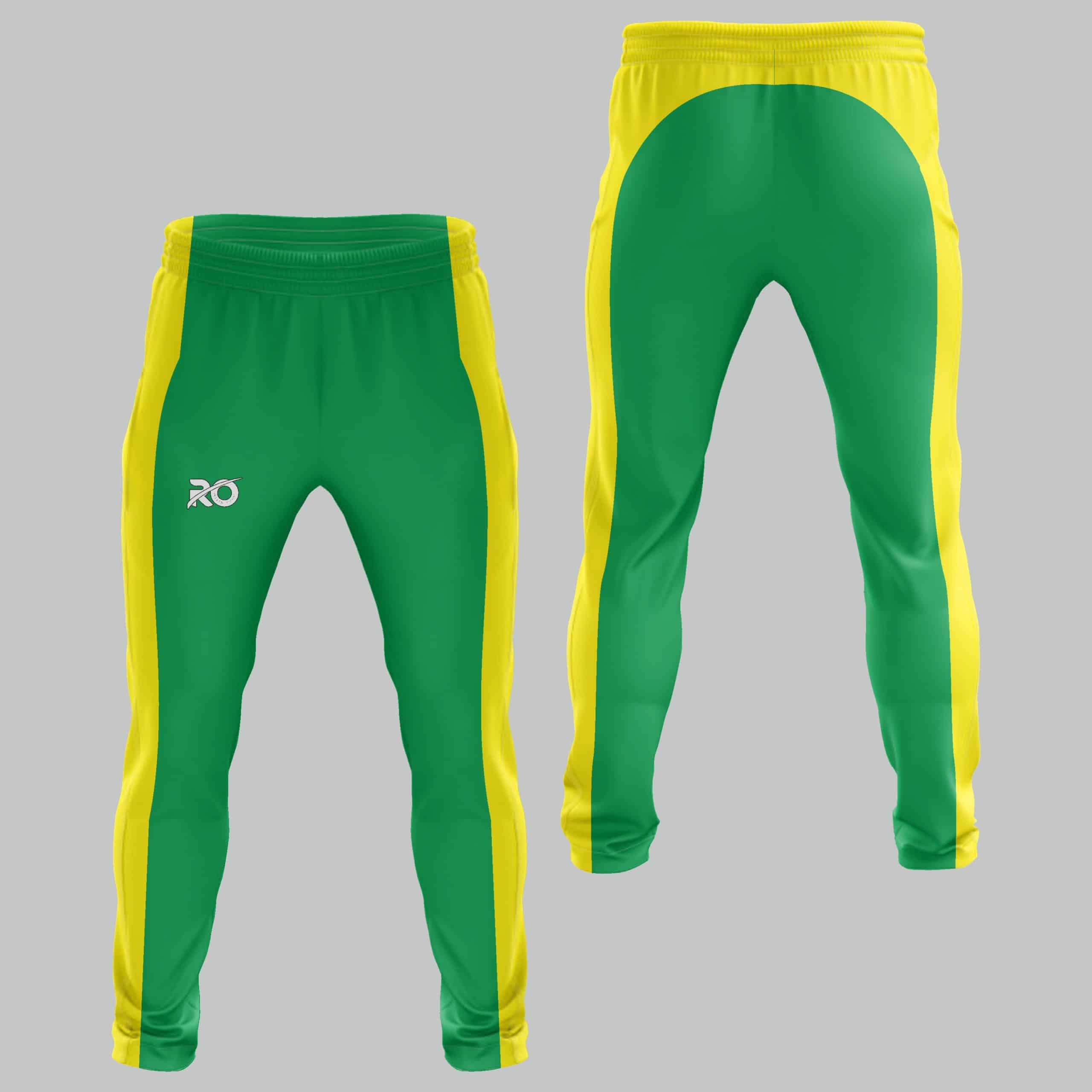Colored Cricket Pants Australian Colors Gold & Dark Green - Free Ground  Shipping Over $150 Price $29.05 Shop Now!