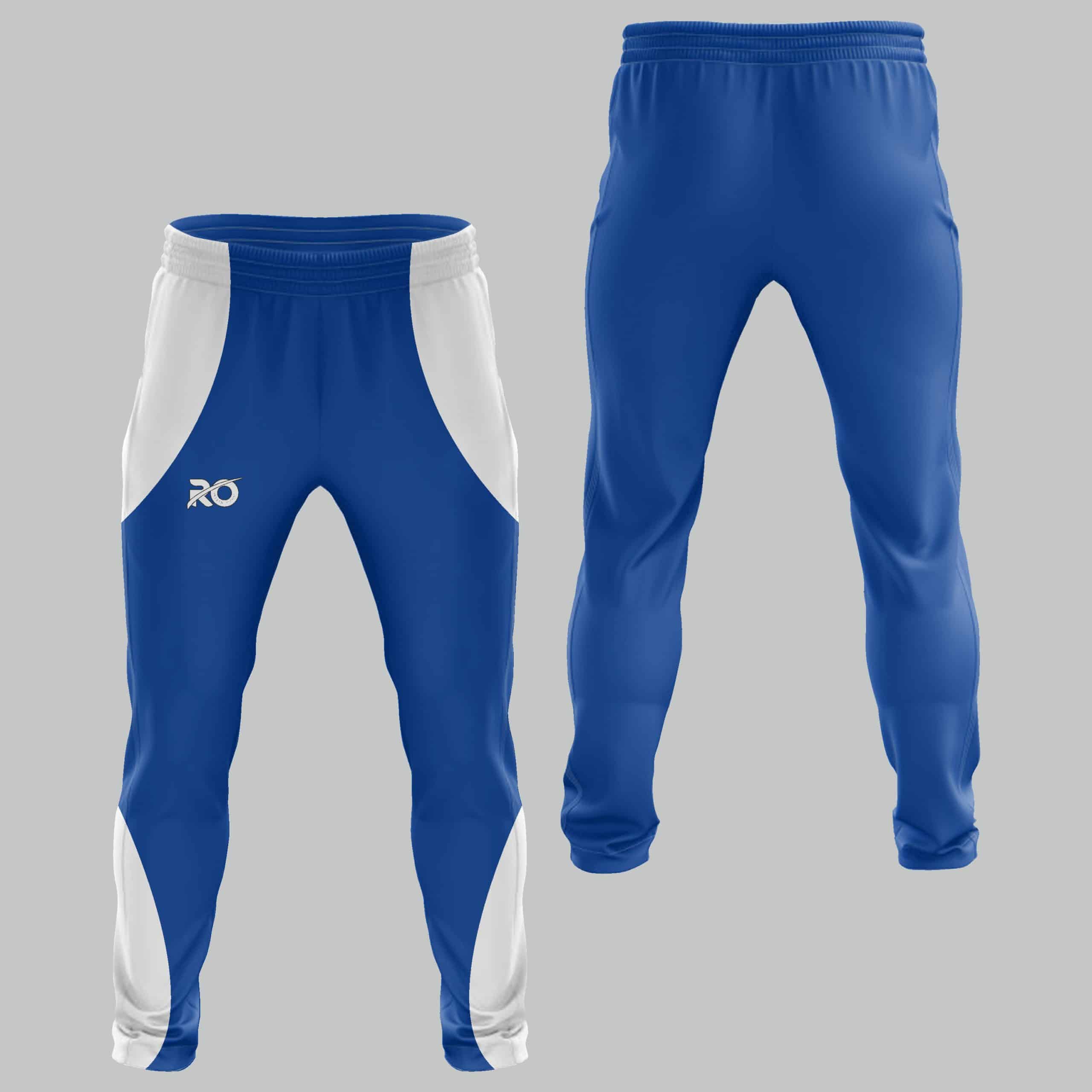 Royal Blue Crepe Wide Leg Pants-351.3014 | Order Online at YDE