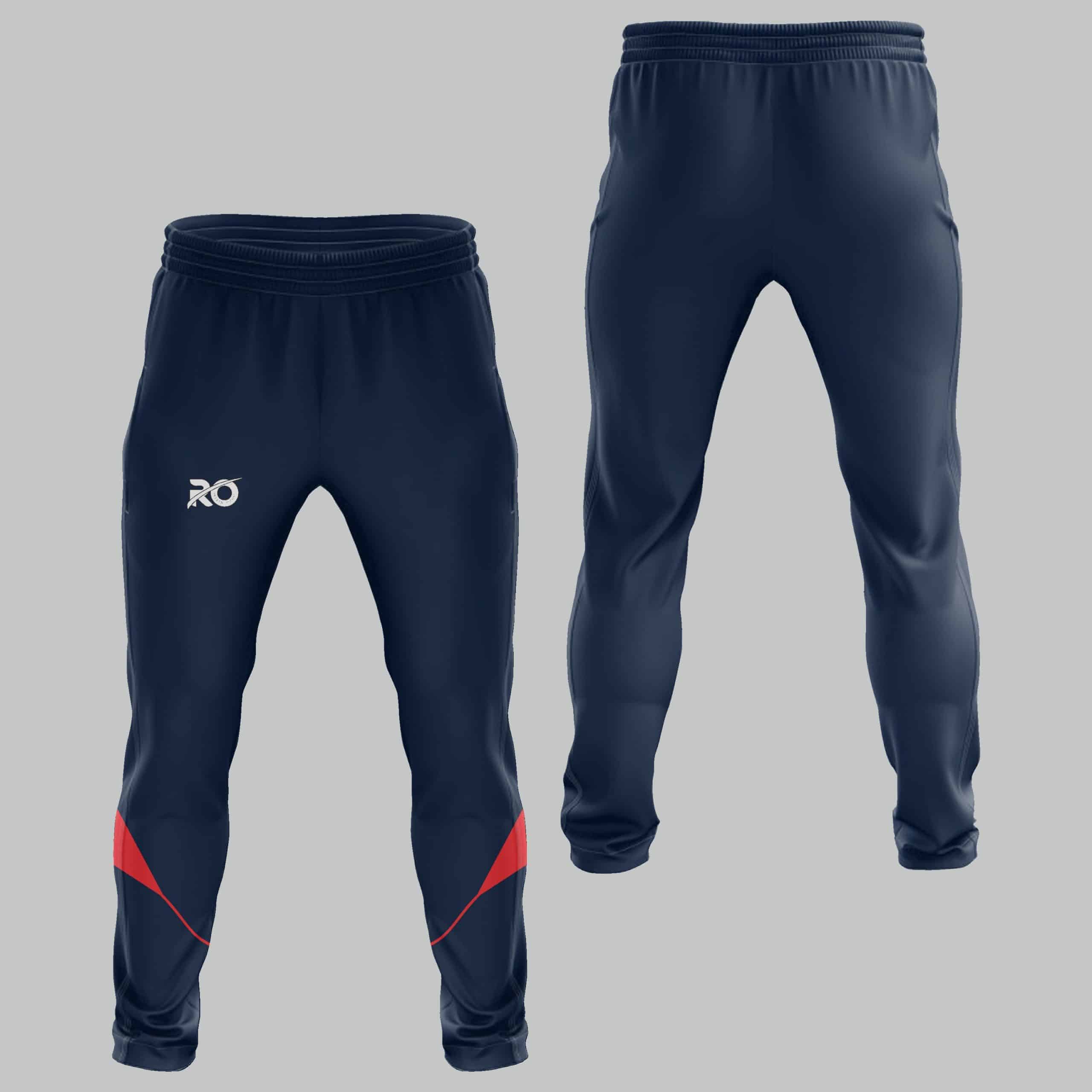 Ro Sports Track Pant Navy Blue Red - RO International