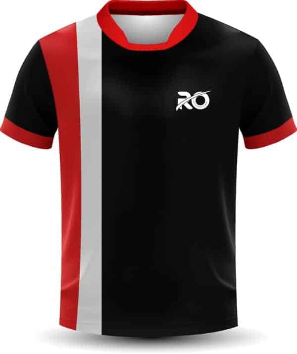 Ro Cut and Sew Black White Red